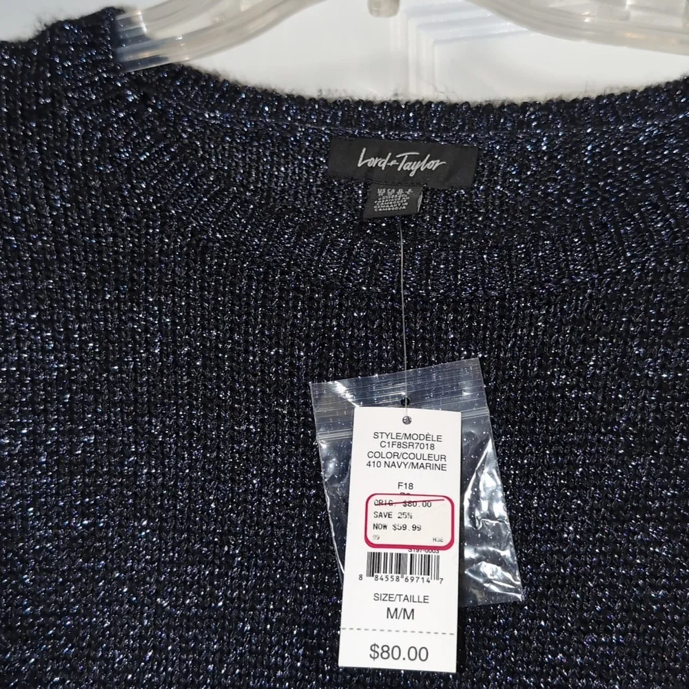 Women's Crew Neck Sparkle Sweater - Picture 4 of 5